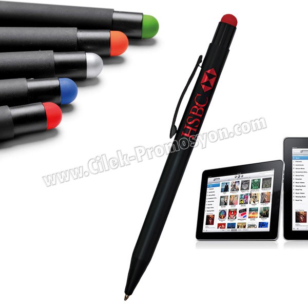 Ucuz Promosyon Dokunmatik Kalem - Tükenmez AKL24215