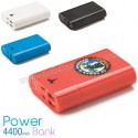 Toptan Ucuz Promosyon PowerBank 4400 mAh - 2 Çıkışlı - Fenerli APB3768