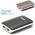 Toptan Ucuz Promosyon PowerBank 6000 mAh - 2 Çıkışlı - Fenerli APB3761