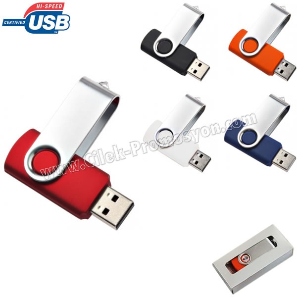 Ucuz Promosyon Flash Bellek 4 GB - Metal Koruyuculu - B Kalite Chip AFB3282-B