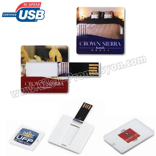 Ucuz Promosyon Flash Bellek 8 GB - Mini Kart Formunda Kare AFB3267-K8