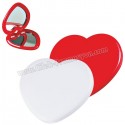 Toptan Ucuz Promosyon Kalp Makyaj Aynası Büyüteçli AAM10149