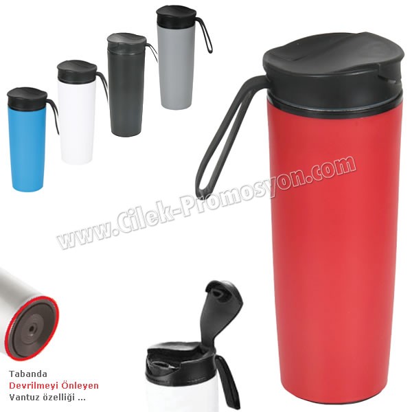 Kulpsuz Devrilmez Thermos Mug 500 mL - Metal ATM21093