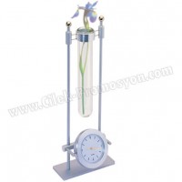 Ucuz Promosyon Masa Saati Dekoratif Tüp - Metal GMS254