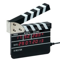 Ucuz Promosyon Klaket Temalı Dijital Masa Saati AS20503-K Ucuz Promosyon Klaket Temalı Dijital Masa Saati AS20503-K