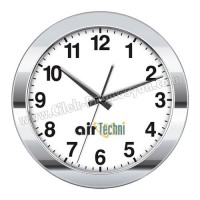 Ucuz Promosyon Metal Duvar Saati 36 Cm Krom AS20101-36