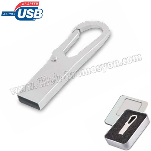 Ucuz Promosyon Metal Flash Bellek 8 GB - Anahtarlıklı AFB3276-8