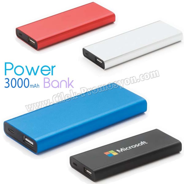 Metal Ucuz Taşınabilir Şarj Cihazı 3000 mAh APB3755