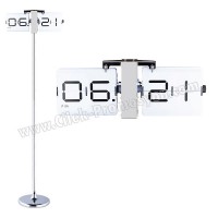 Ucuz Promosyon Metal Standlı Duvar ve Masa Saati Yaprak Mekanizmalı AS20530