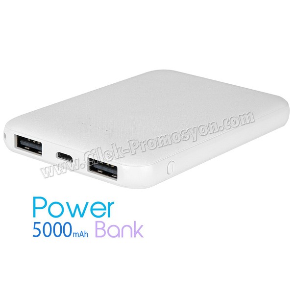 Ucuz Promosyon PowerBank 5000 mAh - 2 Çıkışlı APB3794