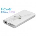 Toptan Ucuz Promosyon PowerBank 6000 mAh - Kendinden Kablolu APB3792