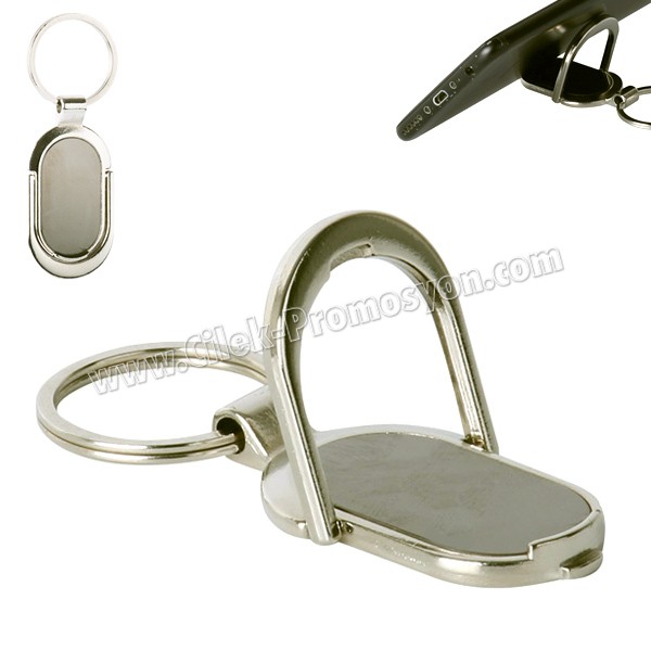 Ucuz Promosyon Telefon Standlı Metal Anahtarlık Oval AA7078 Ucuz Promosyon Telefon Standlı Metal Anahtarlık Oval AA7078