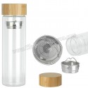 Toptan Ucuz Promosyon Termos 350 mL - Cam & Bambu - Filtreli ATM21145
