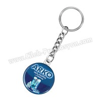 Ucuz Promosyon Zincirli Metal Anahtarlık Yuvarlak - Çift Taraflı AA1566-Y Ucuz Promosyon Zincirli Metal Anahtarlık Yuvarlak - Çift Taraflı AA1566-Y